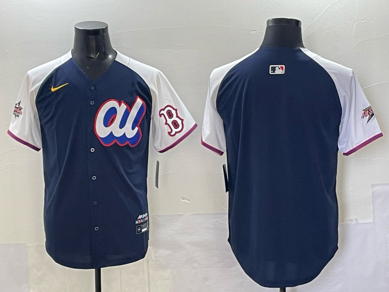 Men 2025 Boston Red Sox Blue MLB All star Nike jersey 001